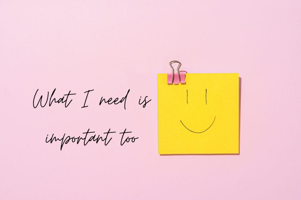 what i need is important too